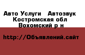 Авто Услуги - Автозвук. Костромская обл.,Вохомский р-н